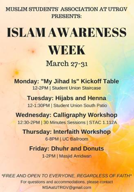 Download Islam Awareness Week Flyer PDF